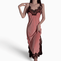 Le Prestige du Peignoir Peignoir Femme Velours Dentelle