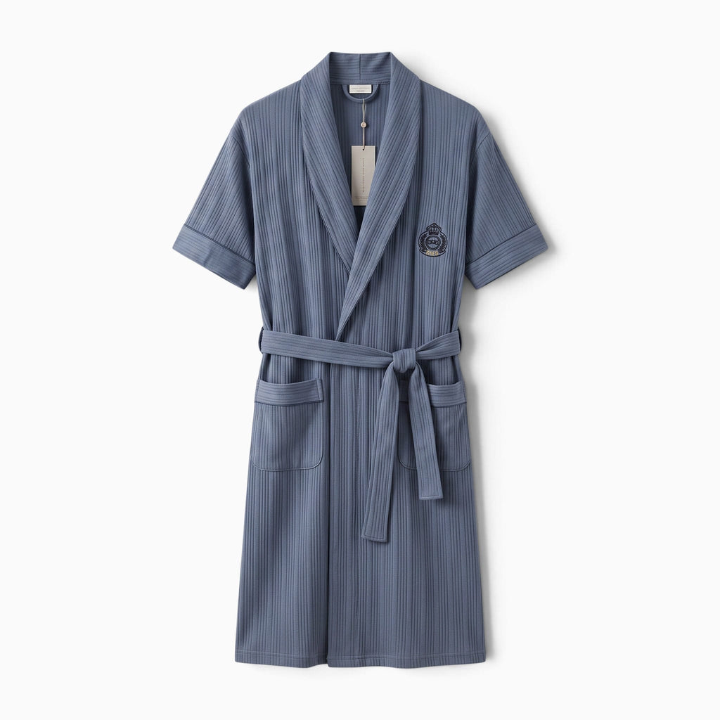 Le Prestige du Peignoir Peignoir Homme à Manches Courtes Uni