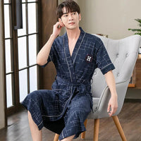 Le Prestige du Peignoir Peignoir Homme Manches Courtes Chic