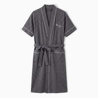 Le Prestige du Peignoir Peignoir Homme Manches Courtes Élégant Uni