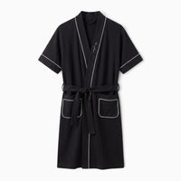 Le Prestige du Peignoir Peignoir Homme Manches Courtes Uni Léger