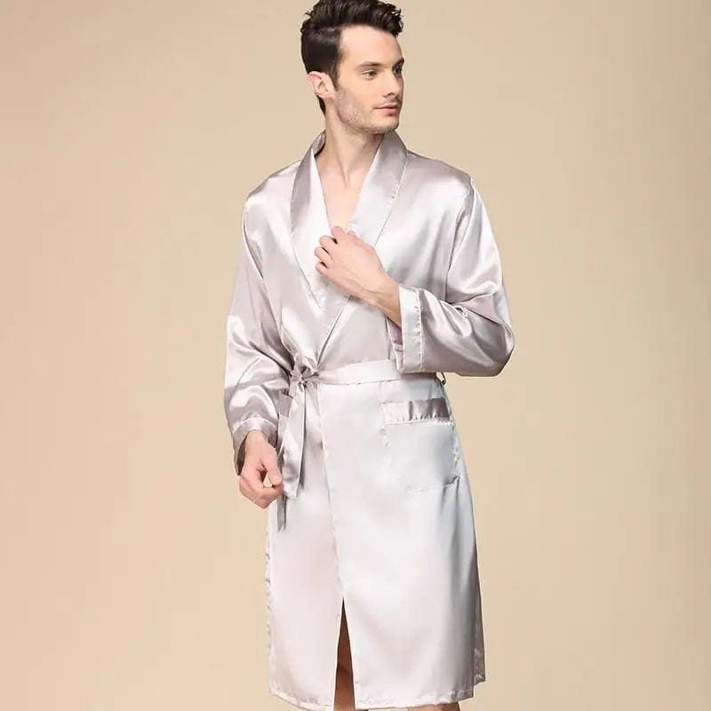 Le Prestige du Peignoir Peignoir Homme Satin Uni