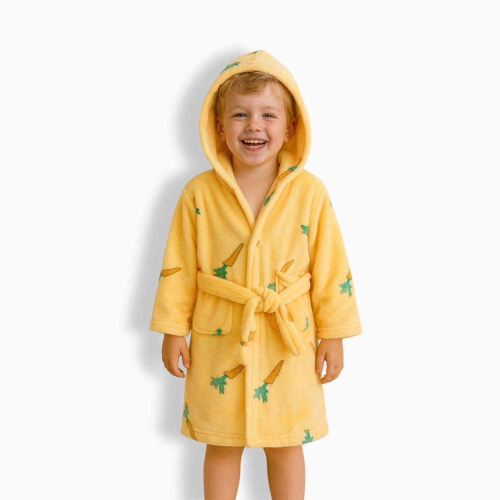 Le Prestige du Peignoir Peignoir Polaire Enfant Carotte
