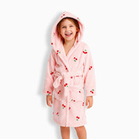Le Prestige du Peignoir Peignoir Polaire Enfant Cerise