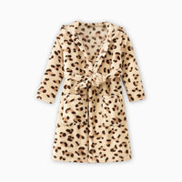 Le Prestige du Peignoir Peignoir Polaire Enfant Léopard