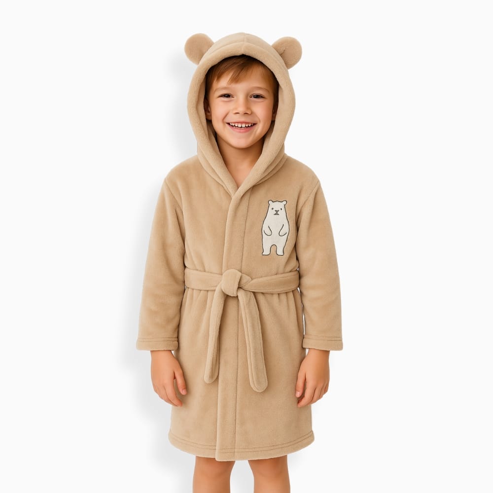 Le Prestige du Peignoir Peignoir Polaire Enfant Ours Polaire