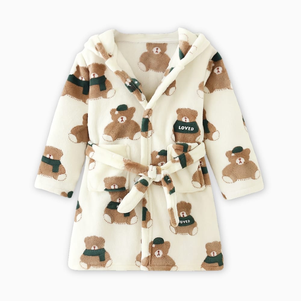 Le Prestige du Peignoir Peignoir Polaire Enfant Oursons