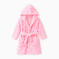 Le Prestige du Peignoir Peignoir Polaire Enfant Rose à Capuche