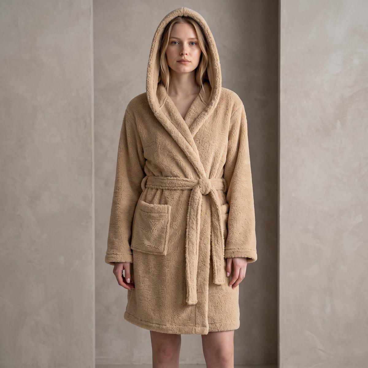 Le Prestige du Peignoir Peignoir Polaire Épais Femme à Oreilles