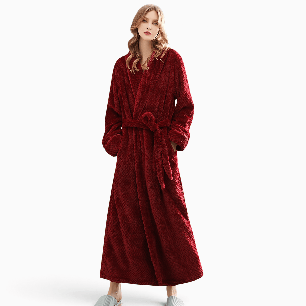 Le Prestige du Peignoir Peignoir Polaire Femme à Poches