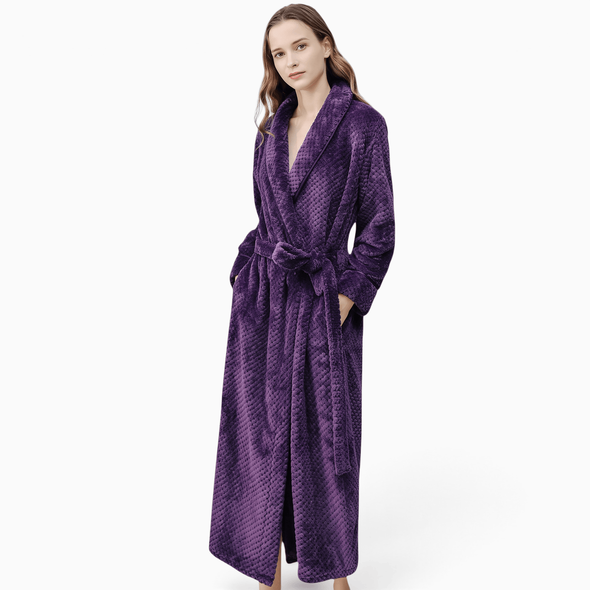 Le Prestige du Peignoir Peignoir Polaire Femme à Poches