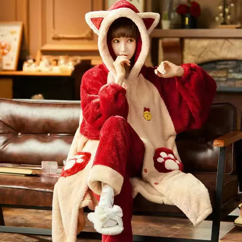 Le Prestige du Peignoir Peignoir Polaire Femme Animaux