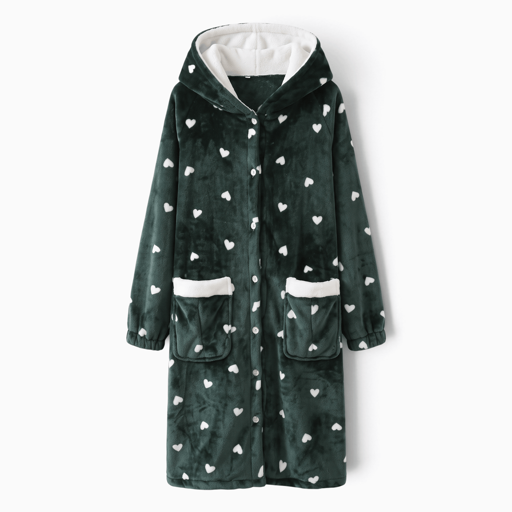 Le Prestige du Peignoir Peignoir Polaire Femme Chaud à Capuche
