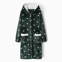 Le Prestige du Peignoir Peignoir Polaire Femme Chaud à Capuche