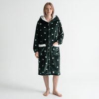 Le Prestige du Peignoir Peignoir Polaire Femme Chaud à Capuche