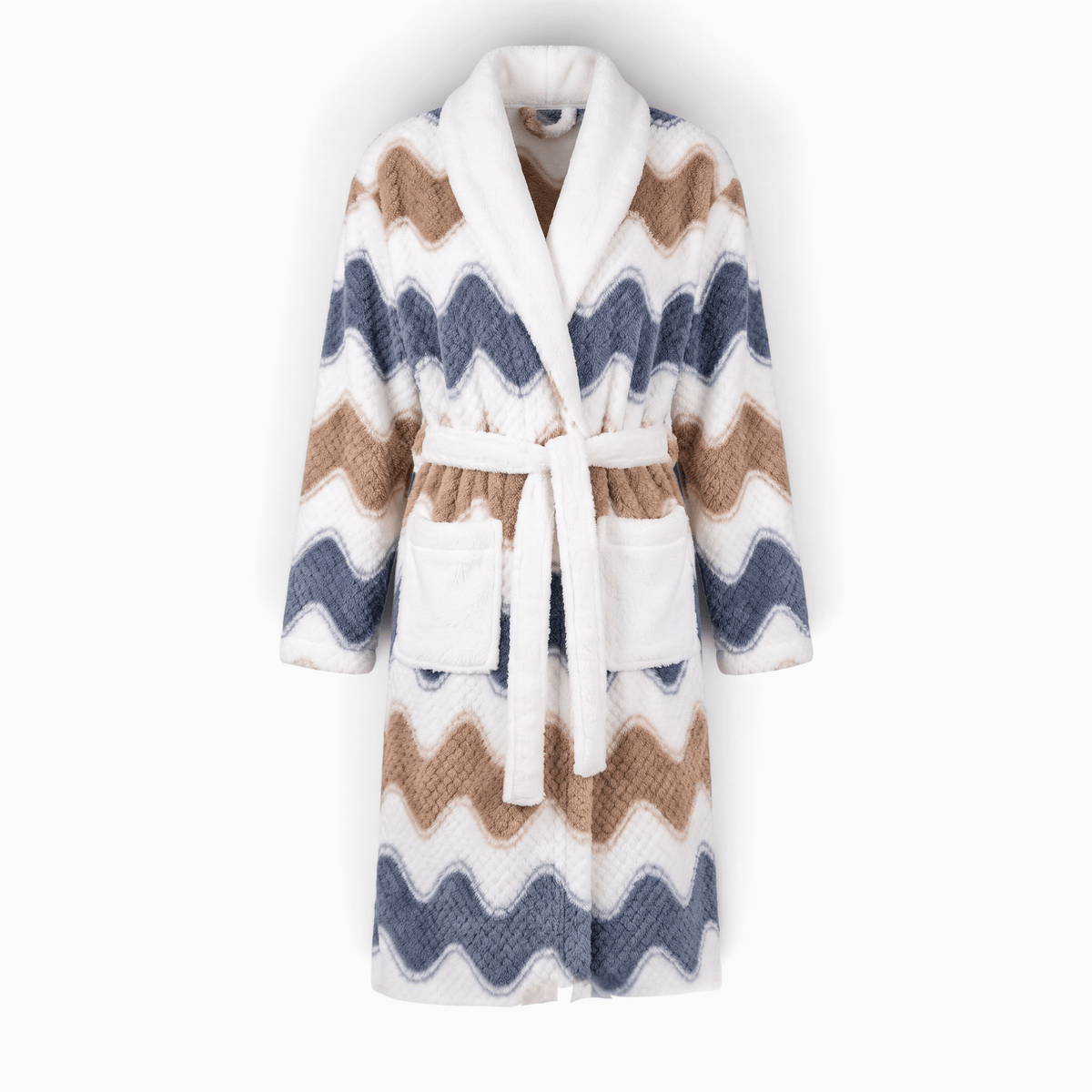 Le Prestige du Peignoir Peignoir Polaire Femme Chaud à Motifs