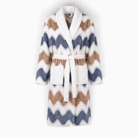 Le Prestige du Peignoir Peignoir Polaire Femme Chaud à Motifs