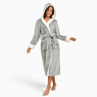 Le Prestige du Peignoir Peignoir Polaire Femme Chaud avec Capuche