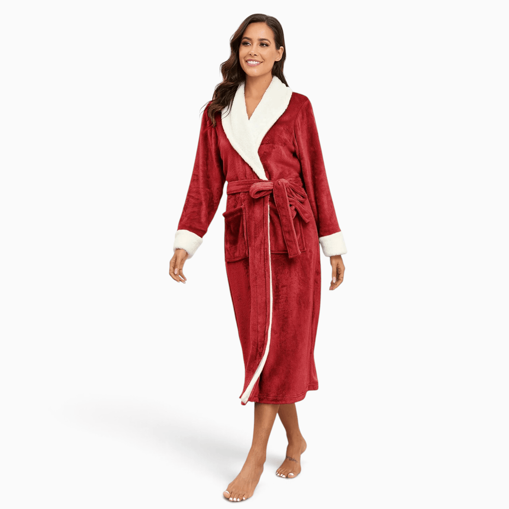 Le Prestige du Peignoir Peignoir Polaire Femme Chaud avec Poches