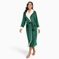 Le Prestige du Peignoir Peignoir Polaire Femme Chaud avec Poches