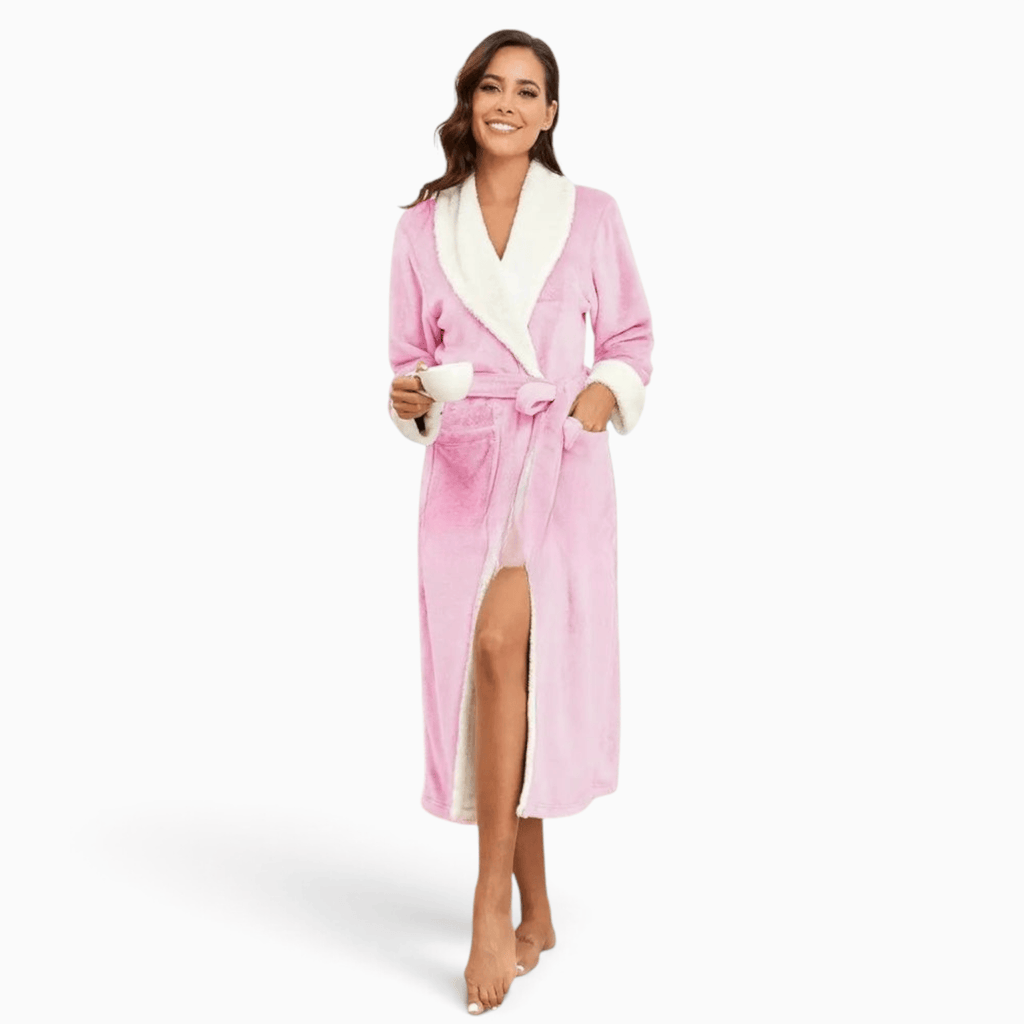 Le Prestige du Peignoir Peignoir Polaire Femme Chaud avec Poches
