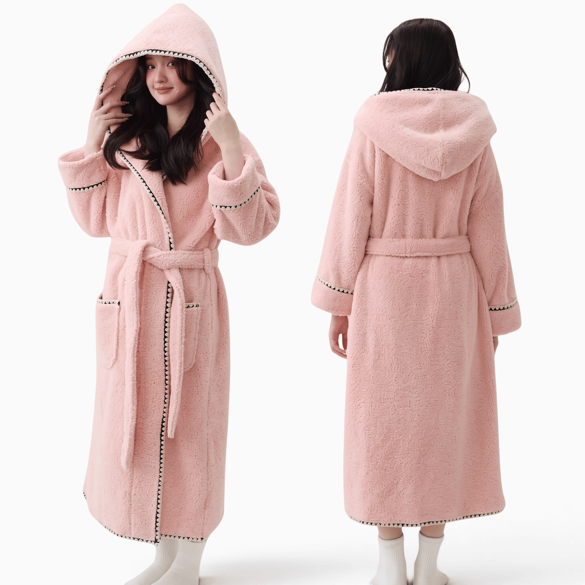 Le Prestige du Peignoir Peignoir Polaire Femme Chaud Doux