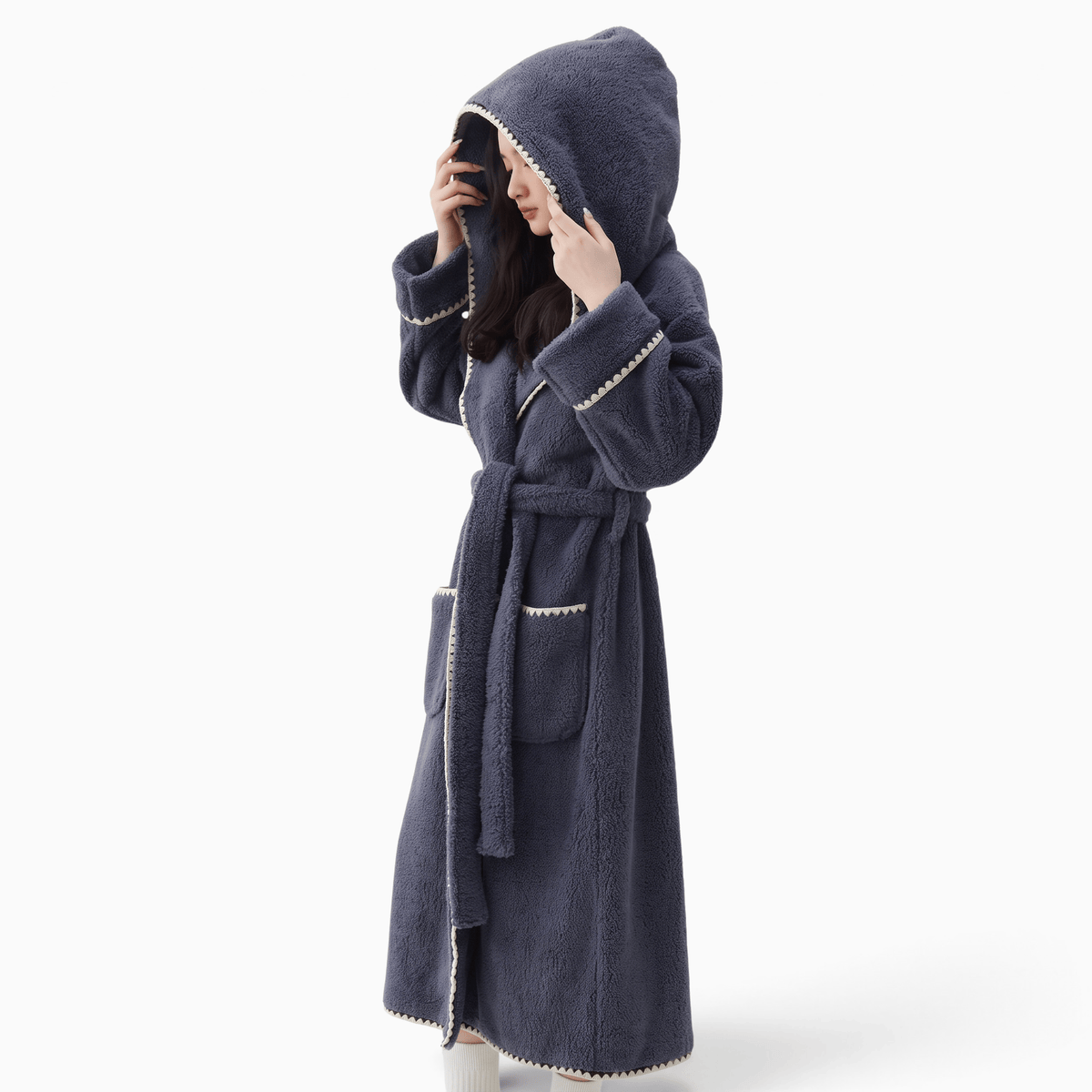 Le Prestige du Peignoir Peignoir Polaire Femme Chaud Doux