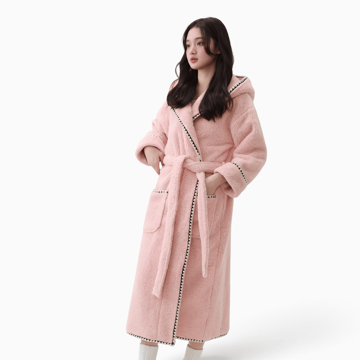 Le Prestige du Peignoir Peignoir Polaire Femme Chaud Doux