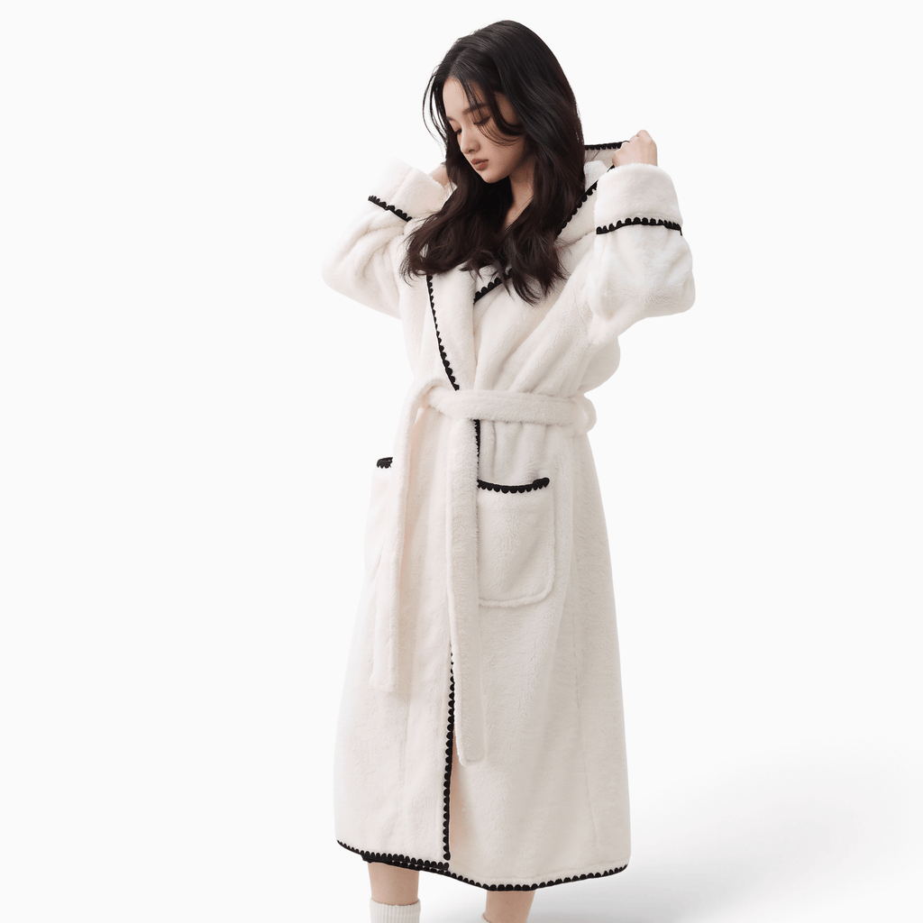 Le Prestige du Peignoir Peignoir Polaire Femme Chaud Doux