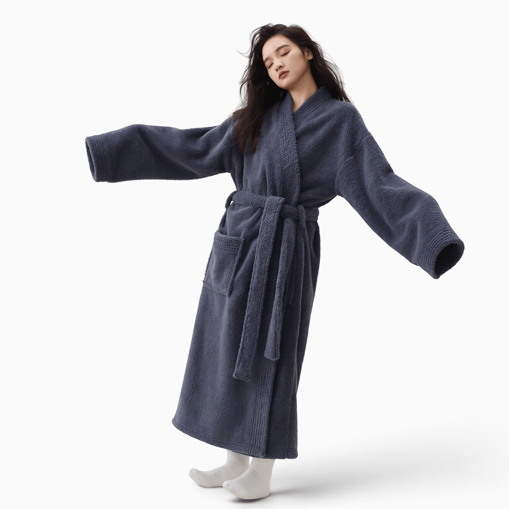 Le Prestige du Peignoir Peignoir Polaire Femme Chaud Épais