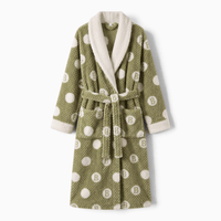 Le Prestige du Peignoir Peignoir Polaire Femme Chaud et Doux à Motifs