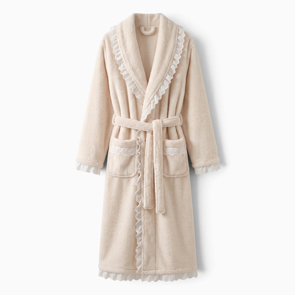 Le Prestige du Peignoir Peignoir Polaire Femme Cocooning Chaud