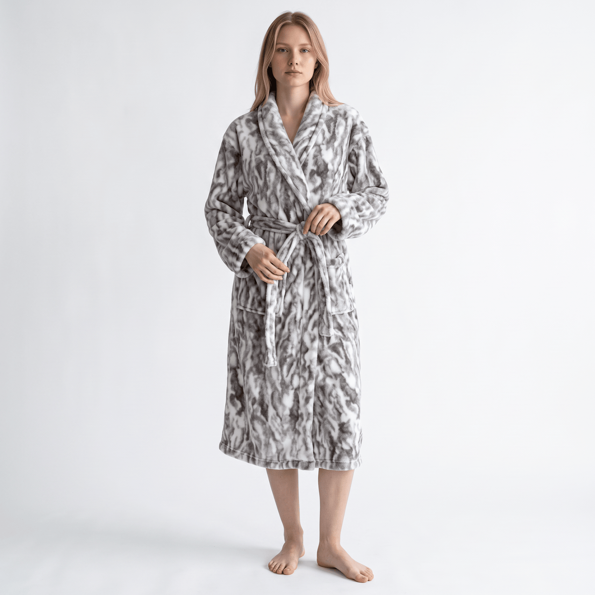 Le Prestige du Peignoir Peignoir Polaire Femme Cocooning Hiver