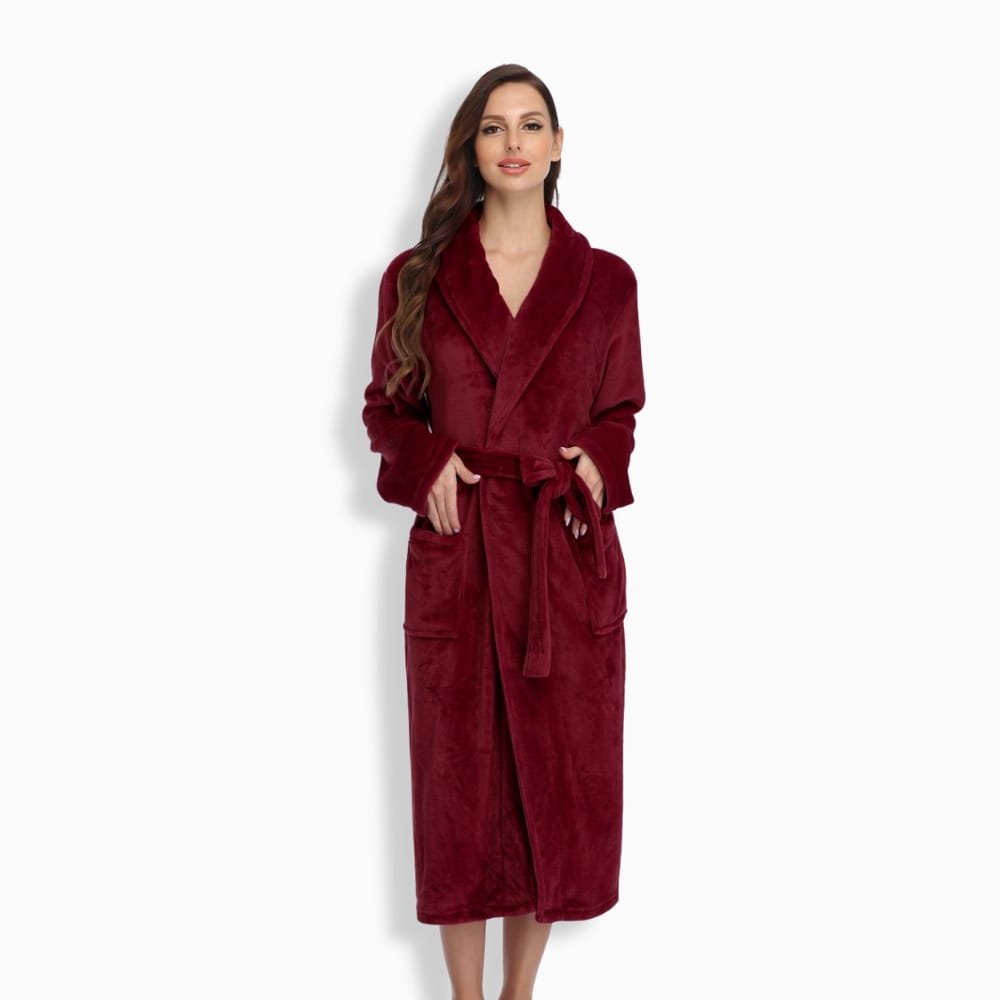 Le Prestige du Peignoir Peignoir Polaire Femme Cocooning Long