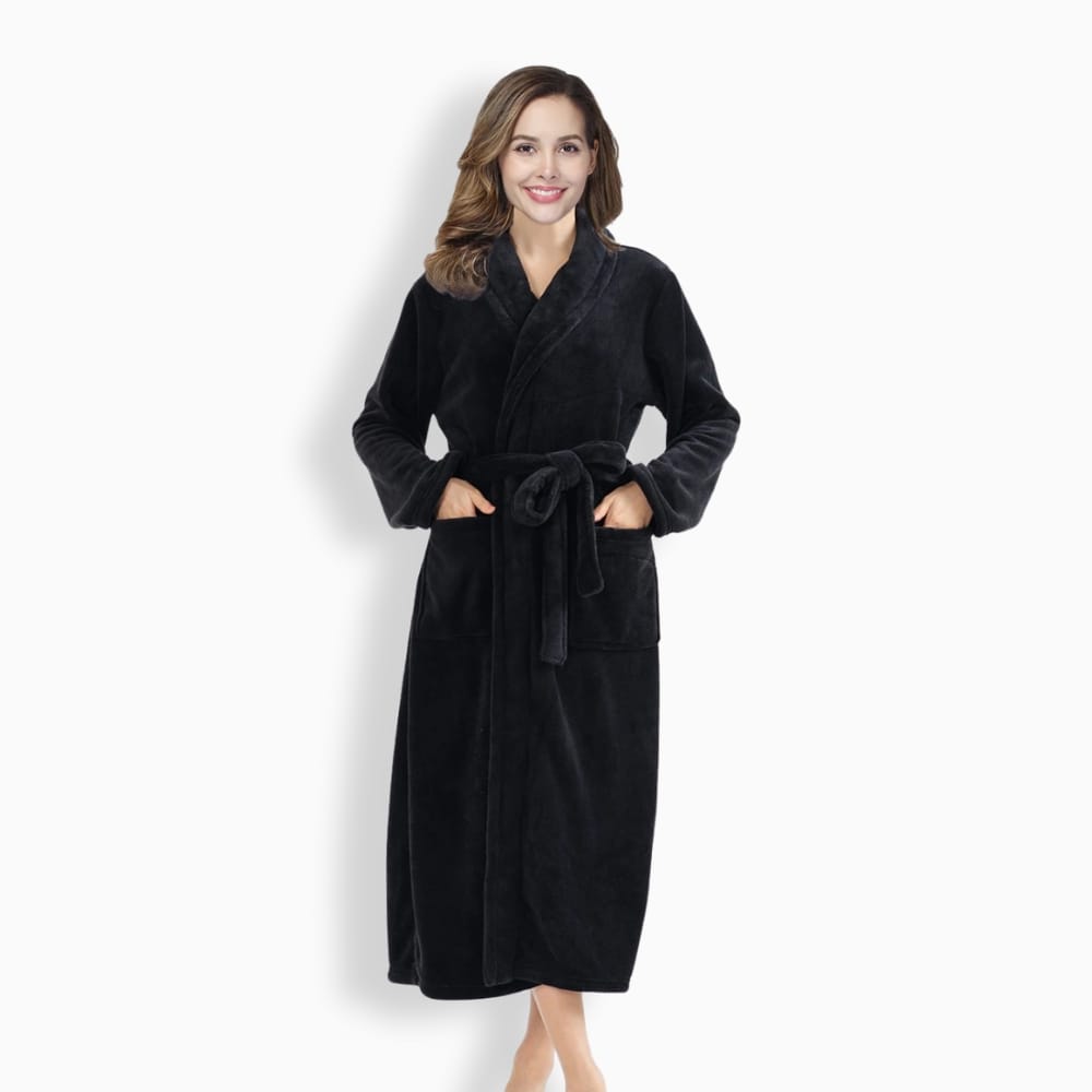 Le Prestige du Peignoir Peignoir Polaire Femme Cocooning Long