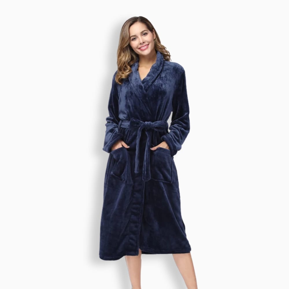 Le Prestige du Peignoir Peignoir Polaire Femme Cocooning Long