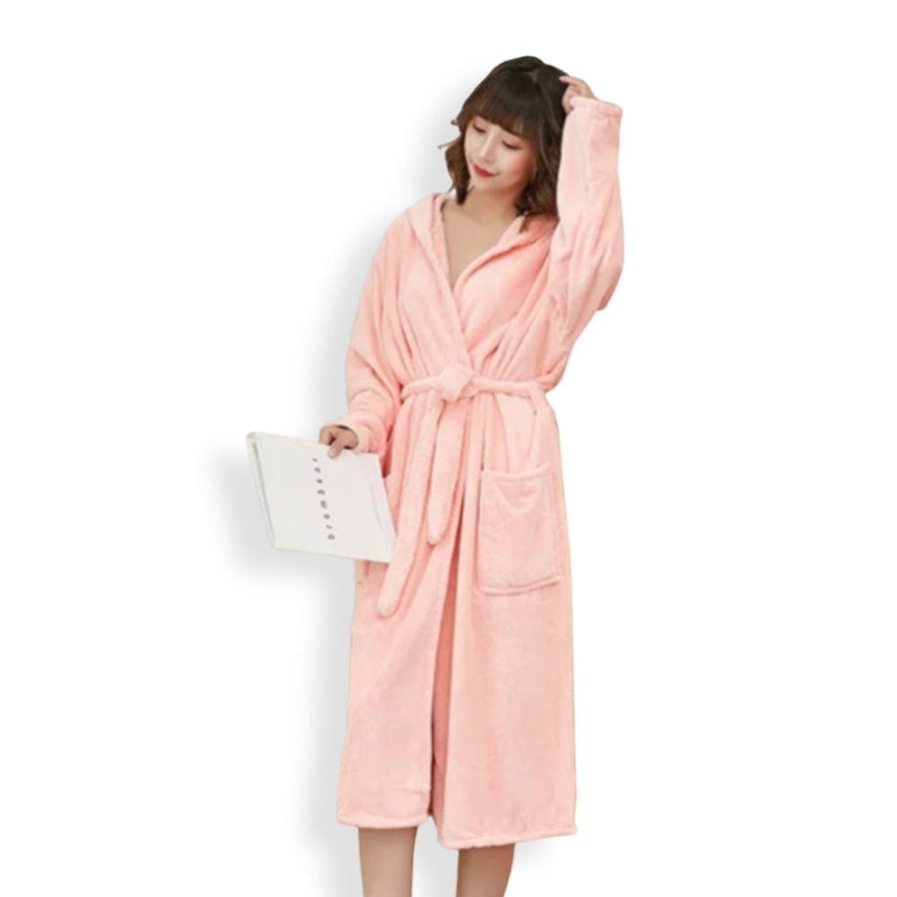 Le Prestige du Peignoir Peignoir Polaire Femme Doux à Capuche