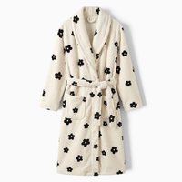 Le Prestige du Peignoir Peignoir Polaire Femme Fleur