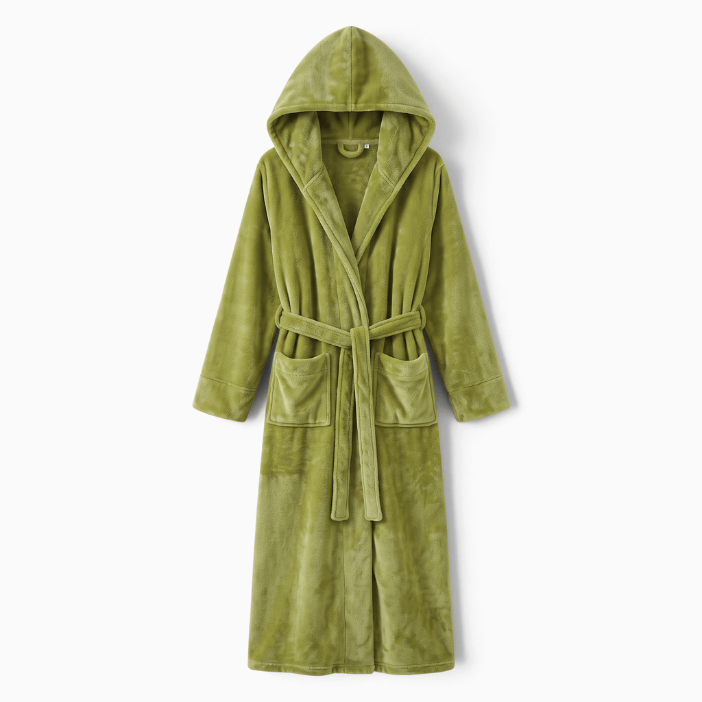 Le Prestige du Peignoir Peignoir Polaire Femme Long avec Capuche