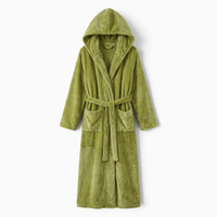 Le Prestige du Peignoir Peignoir Polaire Femme Long avec Capuche