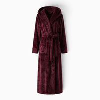 Le Prestige du Peignoir Peignoir Polaire Femme Long avec Capuche