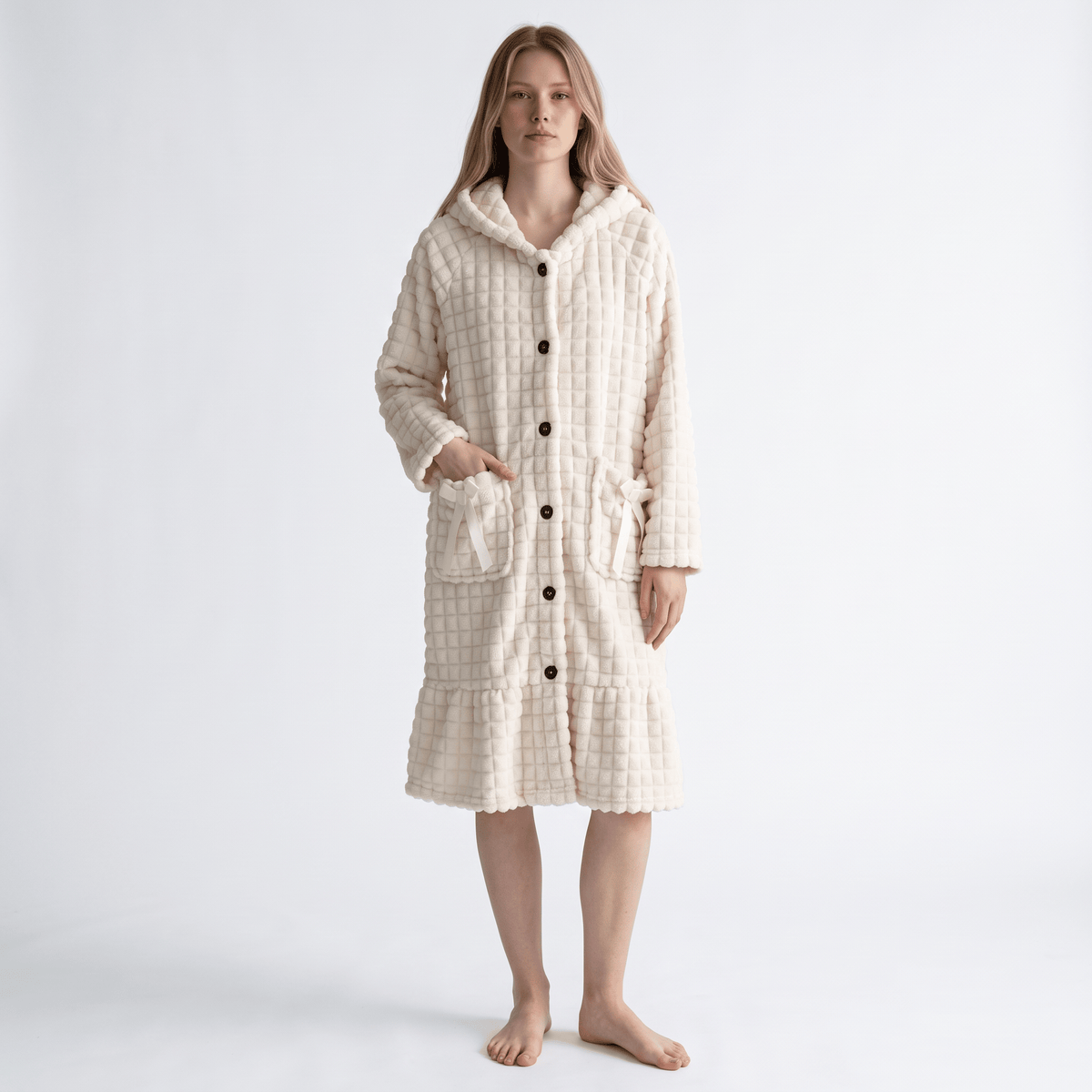 Le Prestige du Peignoir Peignoir Polaire Femme Long Chaud