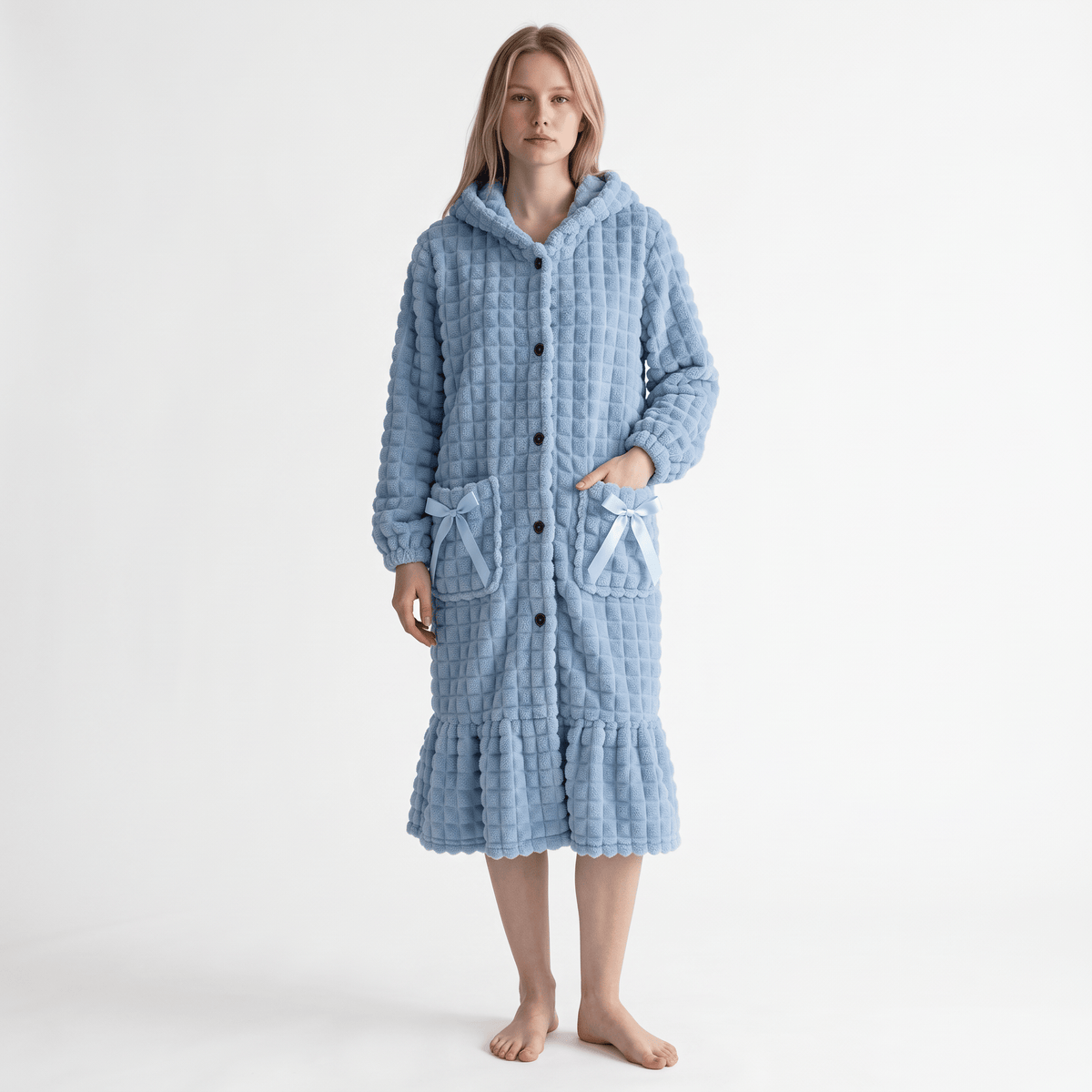 Le Prestige du Peignoir Peignoir Polaire Femme Long Chaud