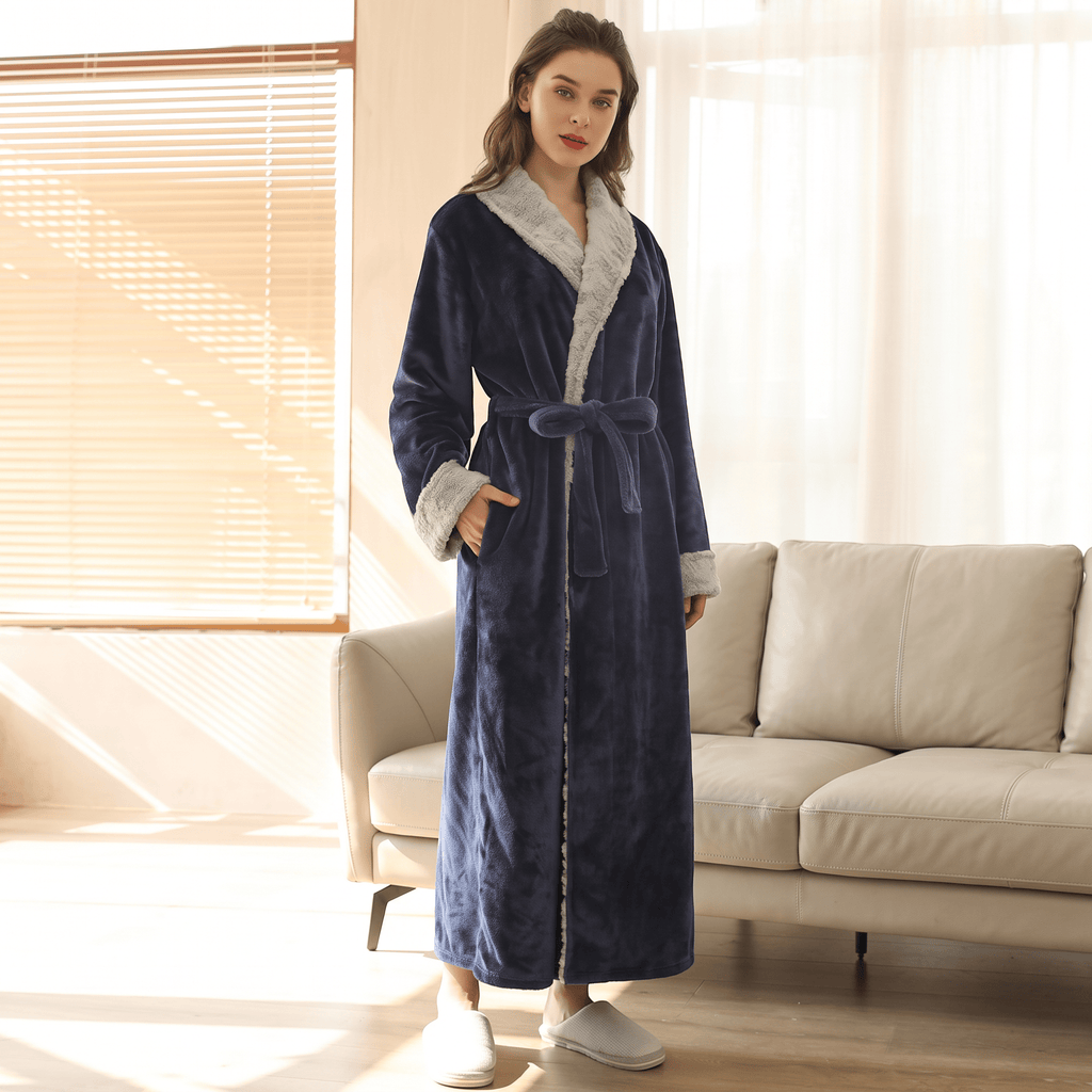 Le Prestige du Peignoir Peignoir Polaire Femme Long Douillet