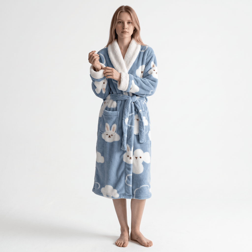 Le Prestige du Peignoir Peignoir Polaire Femme Long Hiver