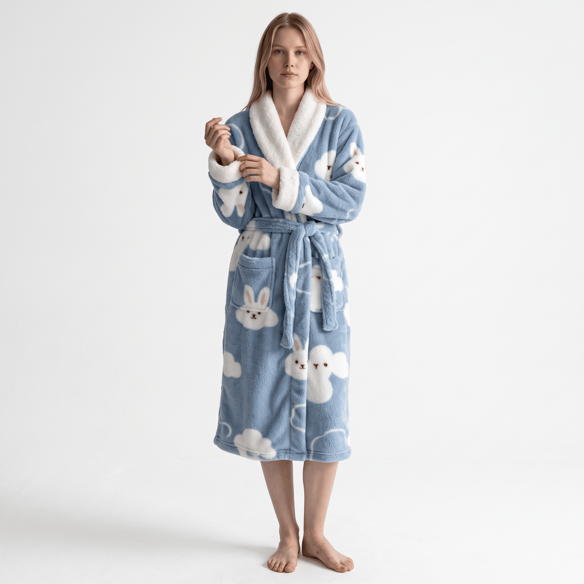 Le Prestige du Peignoir Peignoir Polaire Femme Long Hiver