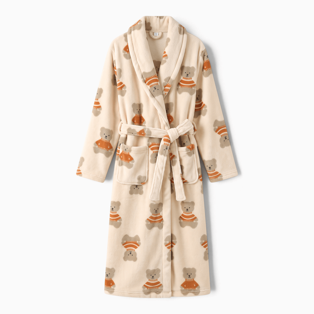 Le Prestige du Peignoir Peignoir Polaire Femme Ours
