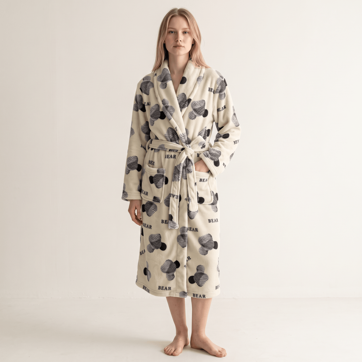 Le Prestige du Peignoir Peignoir Polaire Femme Ourson