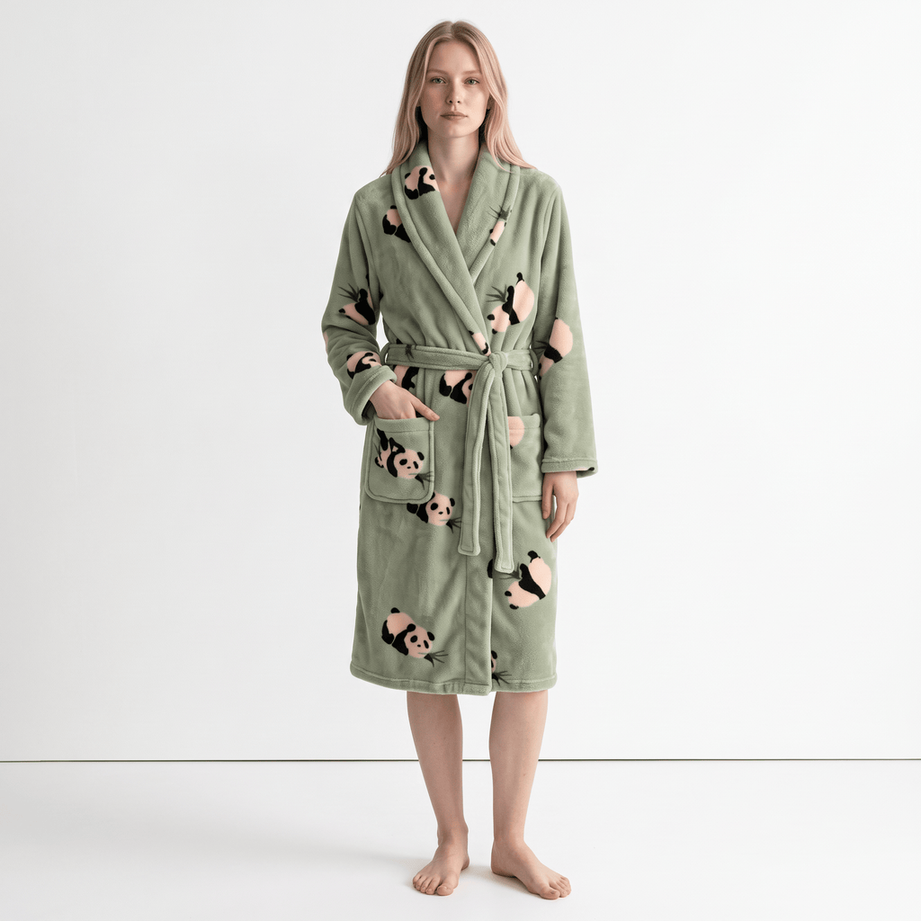 Le Prestige du Peignoir Peignoir Polaire Femme Panda
