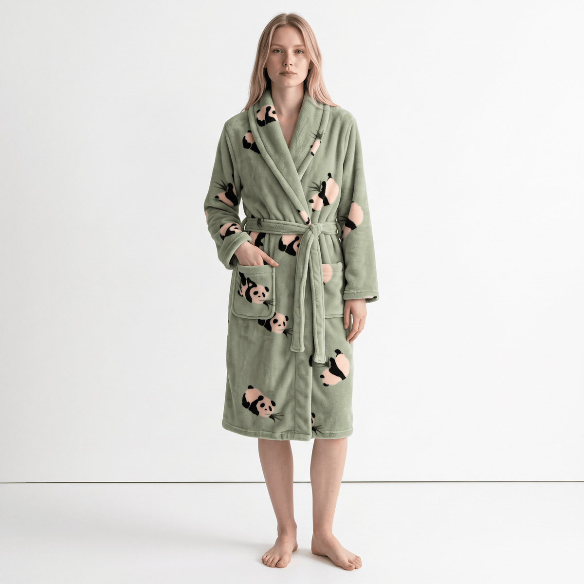 Le Prestige du Peignoir Peignoir Polaire Femme Panda